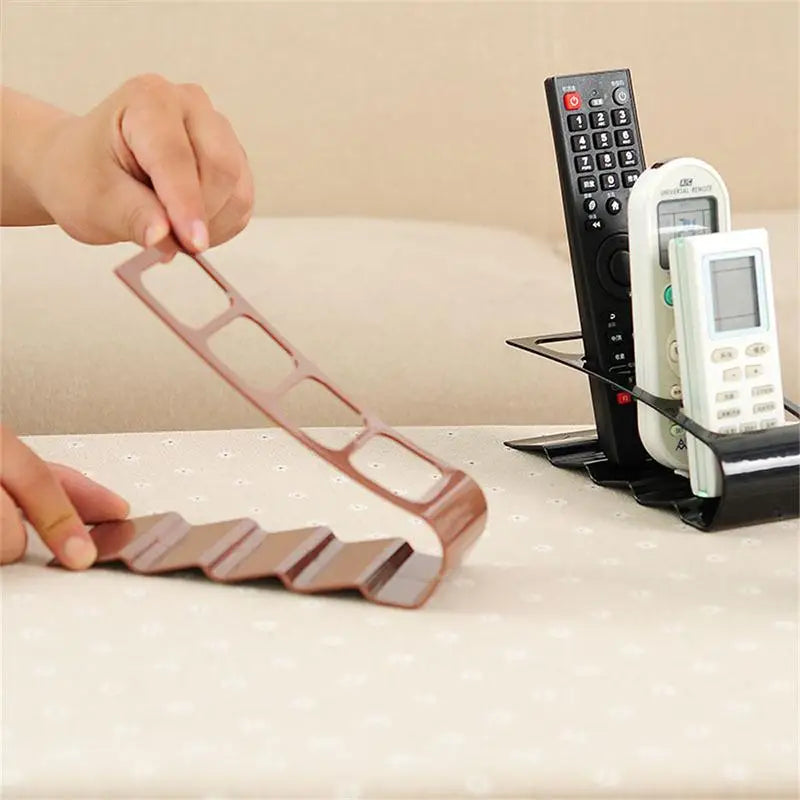 Remote Control Holder Wall Mounted Storage Rack Home Organizer for Air Conditioner and TV Remotes Ideal for Living Room Vue