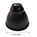 Deep Dome Reptile Heat Lamp Fixture UVB Basking Light Reflector Dome Lampshade Terrarium Lighting System with Optical Reflection Vue 5.8inch