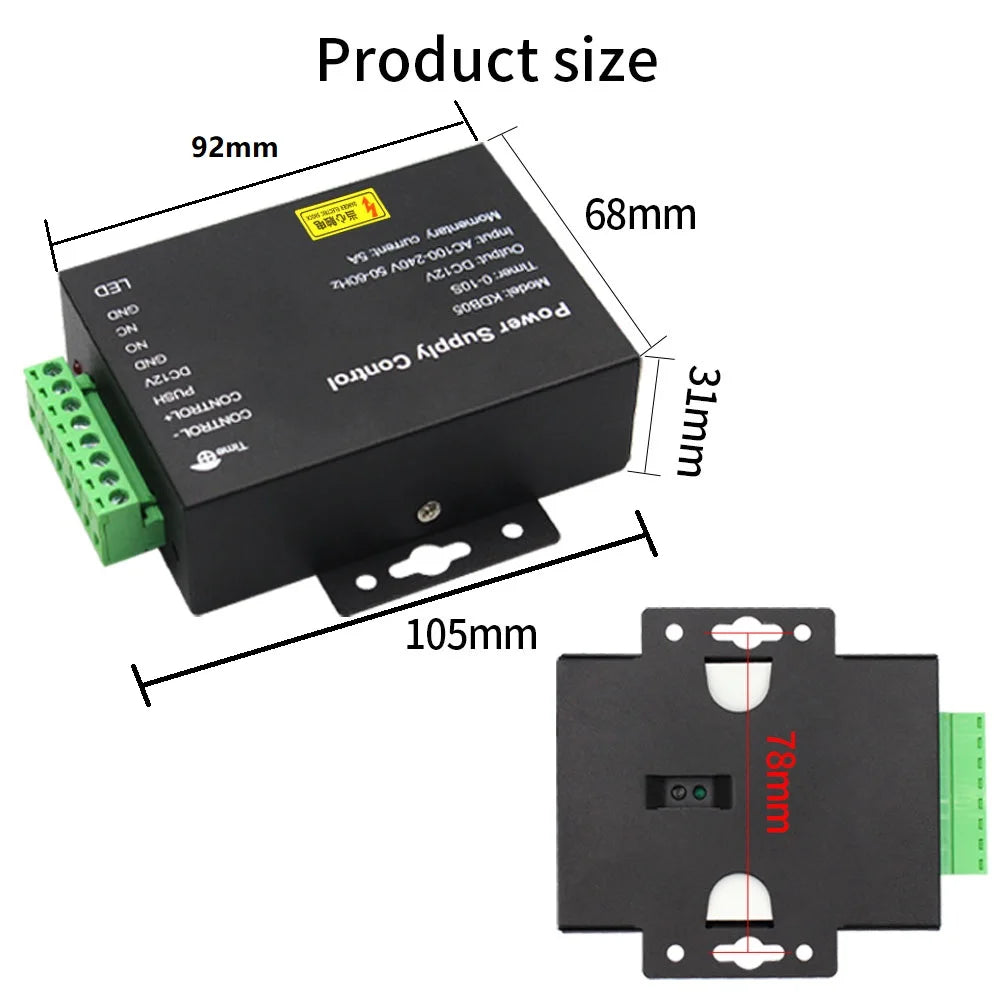 Door Access Control System Switch Power Supply DC 12V 3.5A 5A AC 90~260V for Fingerprint Access Control Machine Vue