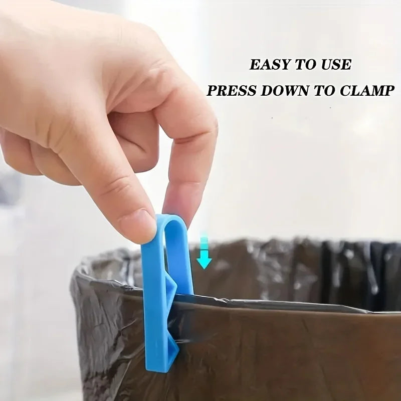 10/20PCS innovative trash can clips - safe and non slip trash bag holder, stylish divider side clips, convenient for home use Vue