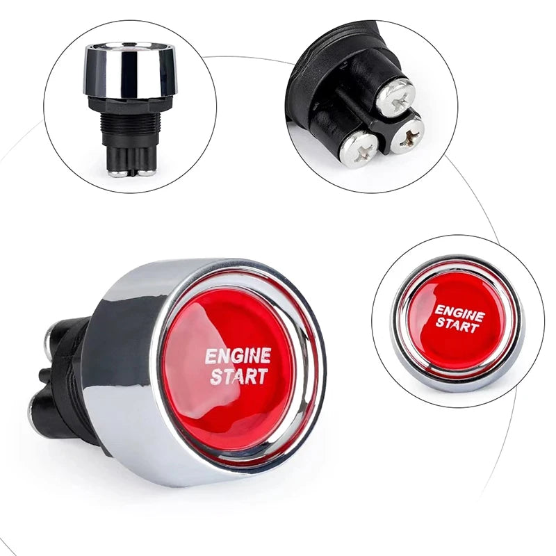 Off Switches Car Engine Ignition Keyless Start Push Button Starter