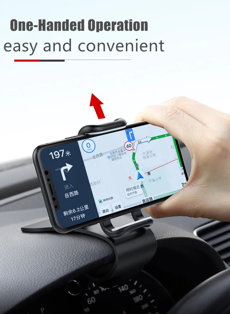 Multi-Functional Universal Car Mobile Phone Holder Easy Clip Mount Stand Panel Dashboard GPS Navigation Bracket Holder For Phone Vue