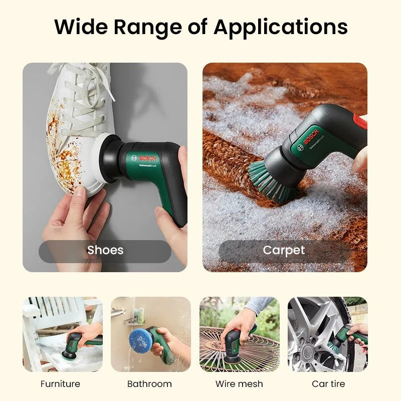 Bosch Electric Cleaning Brush Multifunctional Housework Kitchen Dishwashing Bathroom Bathtub Tile Cleaning Brush Labor Saving Vue