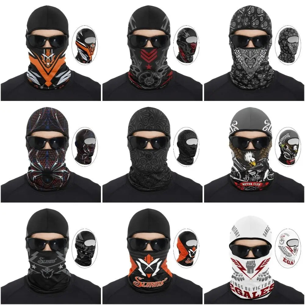 Funny Ape Mouth Skull Motorcycle Balaclava Breathable Lightweight Cycling Full Face Mask Quick Dry Sun Protection Vue