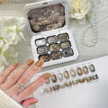 1pc 9-Color Solid Pat Gel Nail Polish Nail Oil Gel Flash Crushing Diamond Geldurable Nail Art Creation Decoration Tool DIY Vue Default Title