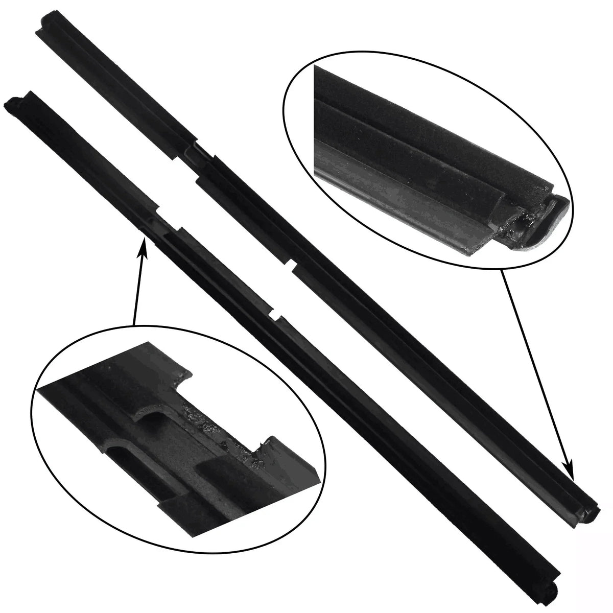 4Pcs/set Car Windows Weather Strip Side Glass Window Pressure Sealant Sealing Strips for Grand Cherokee II WJ WG 1998-2005 Vue