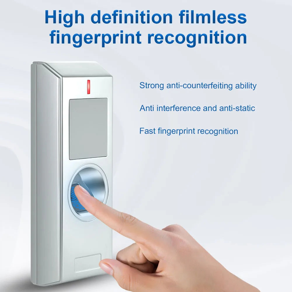 IP65 Waterproof RFID 125khz Biometrics Fingerprint Access Controler 2000 card User 1000 Finger Door Access Control Reader Opener Vue 13.56Mhz rfid