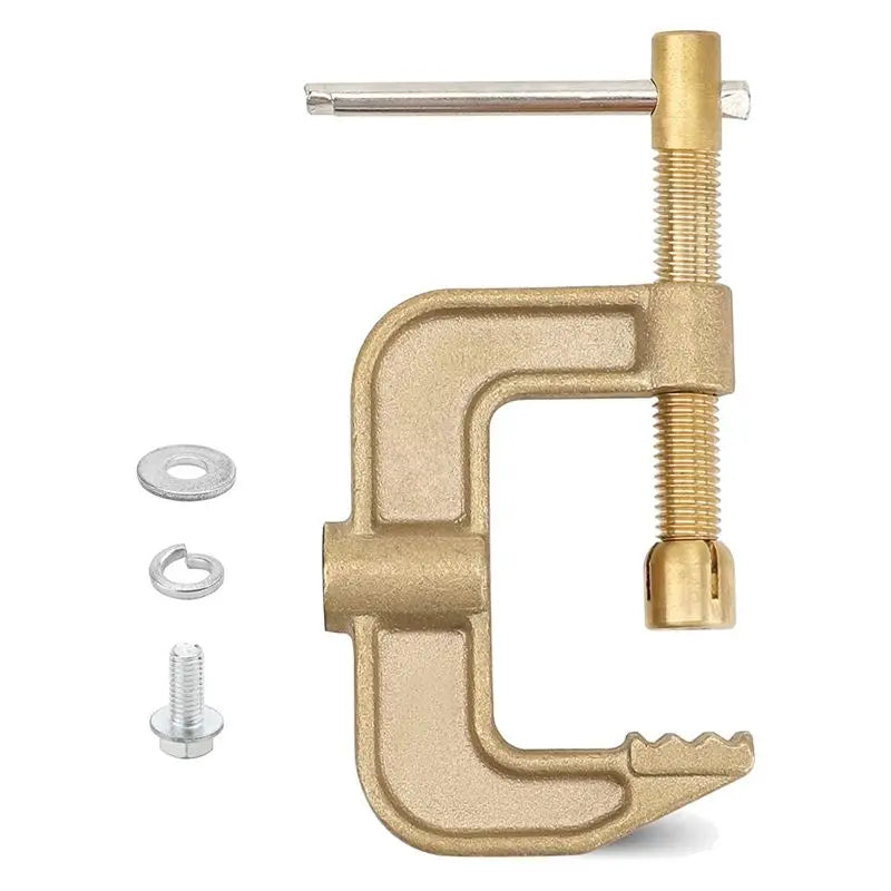 ABKW-3X Welding Ground Clamp, 500A Current G-Type Solid Brass Ground Clamp, 43Mm Jaw Width For Tig Mig MMA Welders Vue
