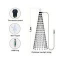 2.1M LED Christmas Tree Decorative Lights Lntelligent IDeal LED APP Control DIY Lmage Light String for Christmas Tree Decoration Vue 1.8M-256LEDS USB