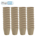 20-160PCS ﻿ 3.15 Inch Biodegradable Paper Pulp Seedling Starter Trays for Garden Planting Nursery Seed Germination Transplanting Vue Yellow-40PCS