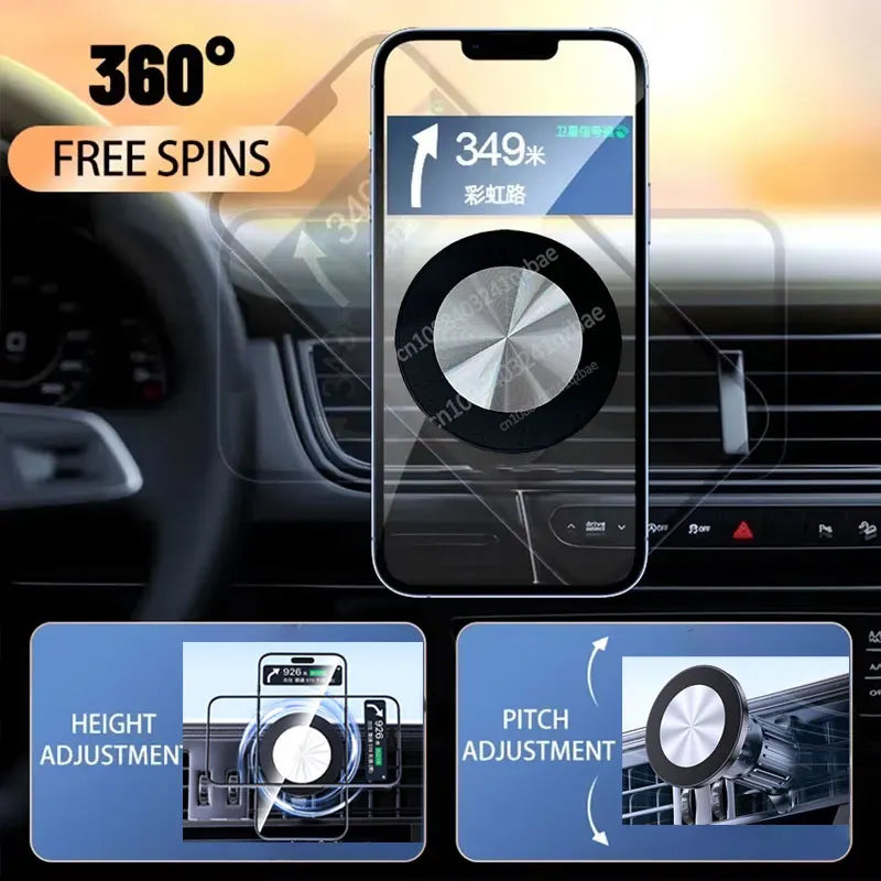For MagSafe Car Mount Accessories Universal Magnetic Car Phone Holder Parts Suitable for 17mm Ball Head Base Magnet Brackets Vue