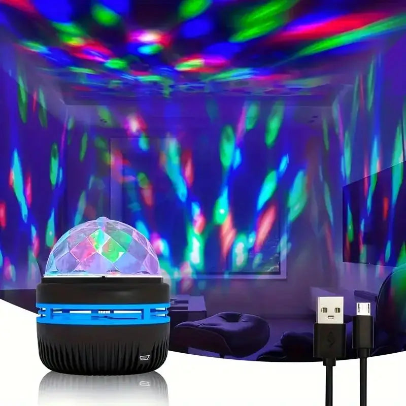 LED Projector Light Starry Sky Night Light USB Rechargeable Aurora Projection Lamp For Bedroom Home Party Decor Vue