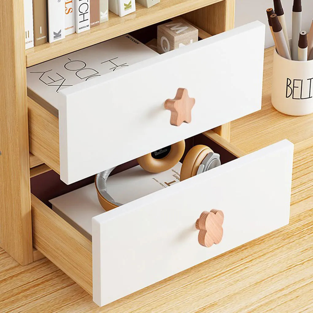 Wood Heart Shape Furniture Handles Moon Drawer Wooden Knobs Star Cloud Children Decoration Cabinet Wood Pulls Vue