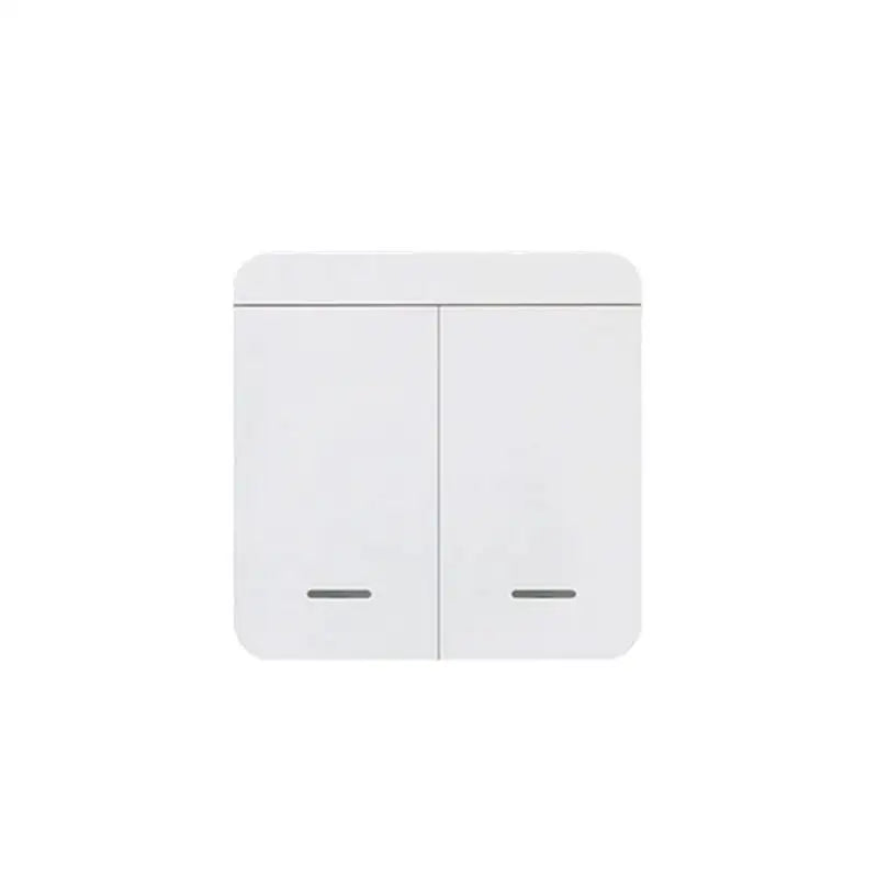 Wireless ON OFF RF433 Module Remote Control Light Switch 1/2/3 Gang Push Button Wall Light Switch For Light Bulb Chandelier Vue 2 Gang