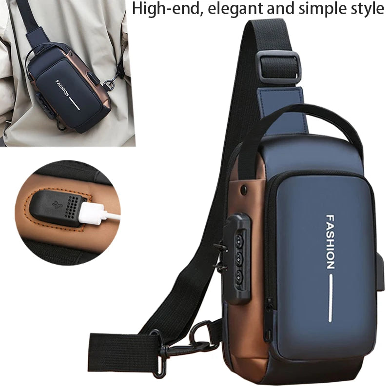 Handy Compact Fashion Sling Bag Multi-color Design Adjustable-strap