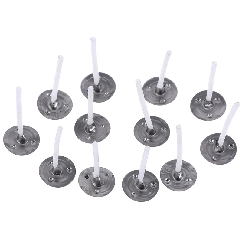 100Pcs Candles Mold Wick Tabs Eco-Friendly Candle Sustainer Making Pure Cotton Vue