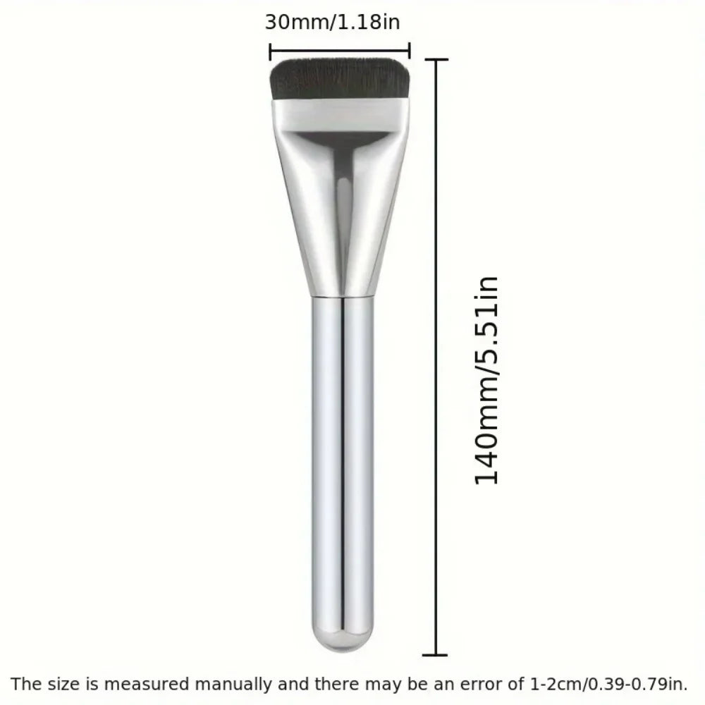 1/2Pc Multi-Use Foundation Brush Ultra-Fine Hypoallergenic Nylon Bristle Oval Foundation Make Up Tool Perfect for Face Contourin Vue