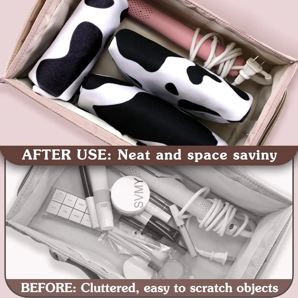 Toiletries Cosmetic Makeup Brushes Storage Bag Cloth Protective Wrap 50cm Universal Magic Self-Adhesive Travel Outdoors Make Up Vue