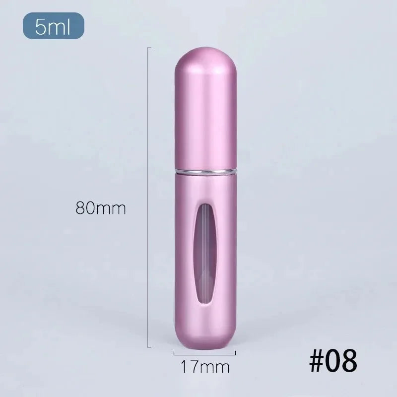 vvocci For Cosmetics Mini Aluminum Spray Alcochol Empty 5ml Refillable Bottle Portable Perfume Atomizer Liquid Container Vue M13 08