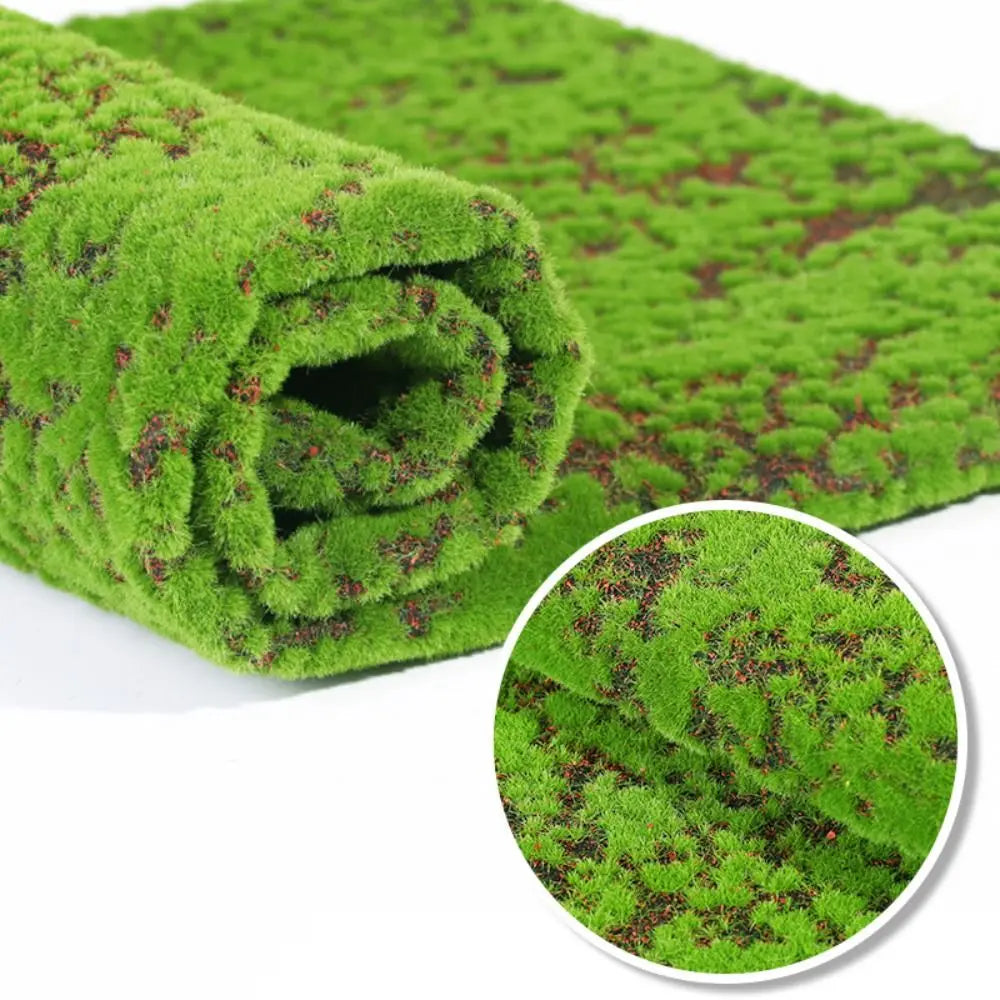 DIY Fake Moss Grass Turf Durable Eternal Life Simulation Moss Sheet Green Lifelike Artificial Moss Carpet Floral Arrangements Vue