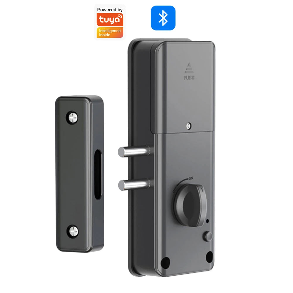 Intelligent Electric Door Lock Keyless Door Lock Hidden Invisible Installation Wooden Door IC Card Lock Support Tuya App Vue