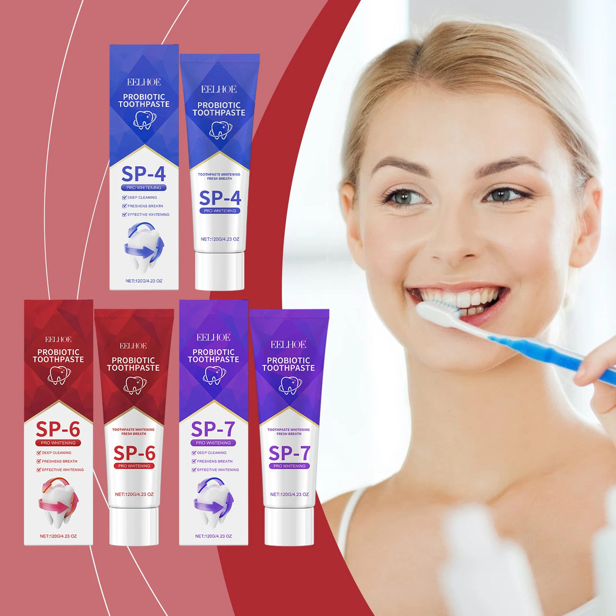 Probiotic Toothpaste Cleans Odor and Dirt, Gently Cares for Teeth, Cleans and Protects Teeth for Daily Oral Care Effectively Vue