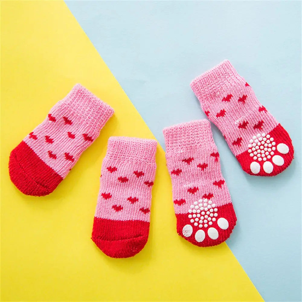 Chewable fabric Multi-style Breathable Resilient Universal for cats and dogs Cotton socks Pet socks Dog socks Pet supplies Vue