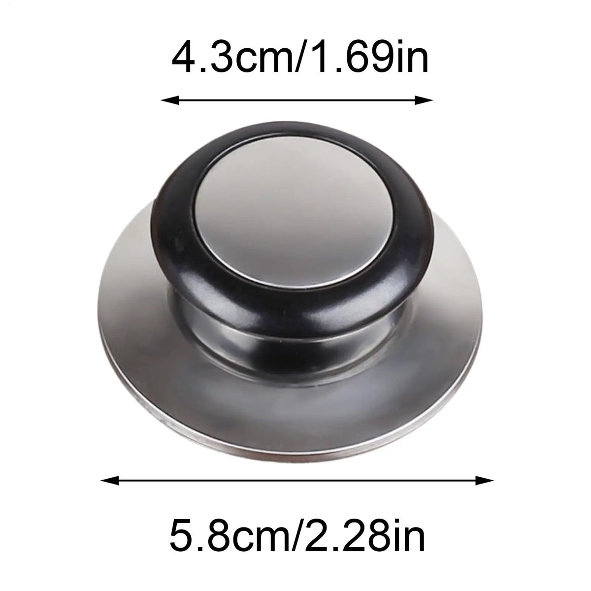 Sturdy Stainless Steel Pot Cover Replacement Knob Practical Universal Pot Lid Grip Firm Fixing Cookware Handle Spare Parts Vue