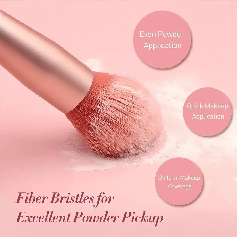 8pcs Makeup Brush Set, Professional Cosmetic Tools, Foundation Powder, Eyeshadow, Kabuki Blending, Beauty Tool Vue