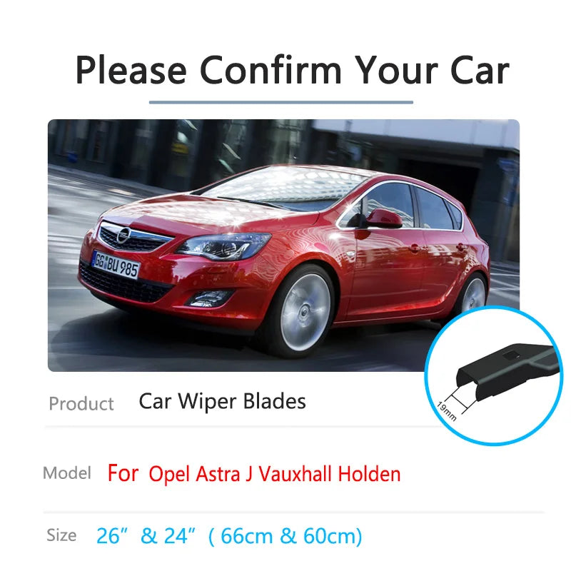 Car Front Wiper Blade For Opel Astra J P10 2010 2011 2012 2013 2014 2015 Vauxhall Holden Windscreen Windshield Accessories Auto Vue