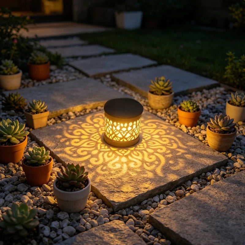 Outdoor Solar Fence Light IP65 Metal Yard Wall Lamp for Outdoor Garden Deck Steps Wall Home Decor Festive Atmospheres Vue