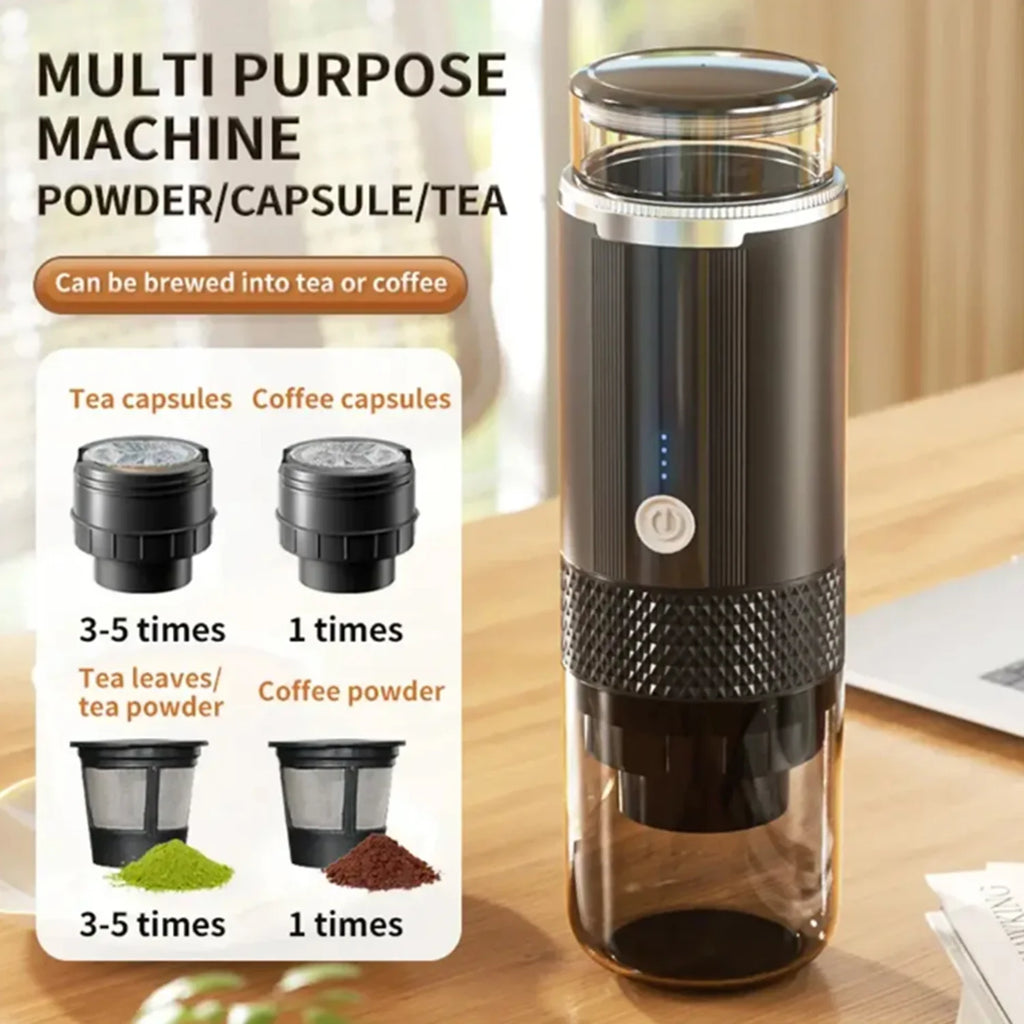 VIHAM Portable Rechargeable Espresso Maker for Travel & Camping Portable Espresso Maker Vue