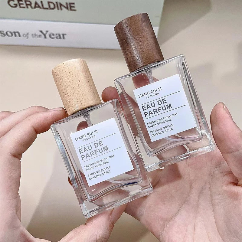 15/30/50ml Square Glass Perfume Bottle Clear Spray Bottles Packaging Bottle Refillable Atomizer Travel Cosmetic Container Vue