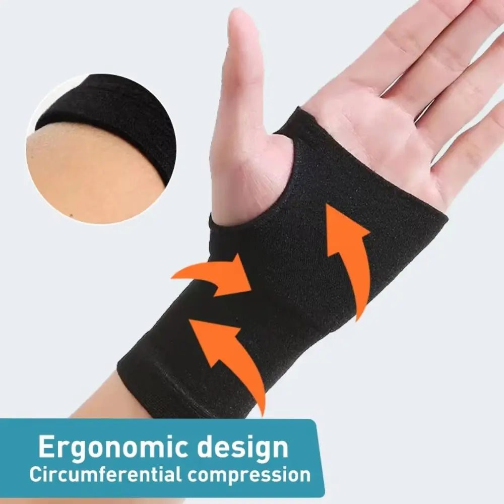 Polyurethane Fibre Wrist Protector Bands Elastic Anti Sprain Wrist Brace Sweat-absorbing Breathable Wristband Fatigue Relieve Vue