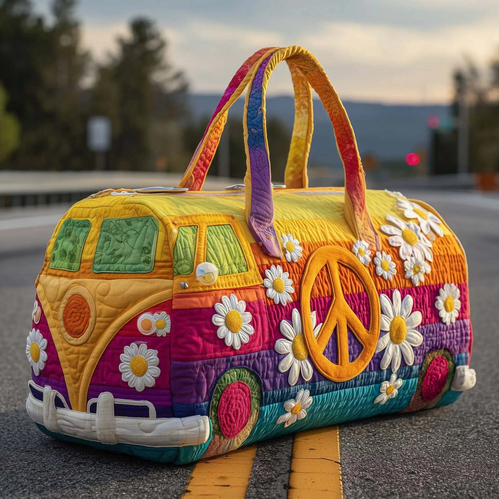 Women 3D Quilting Craft Travel Duffel Bag Fashion Sun Mountain Forest