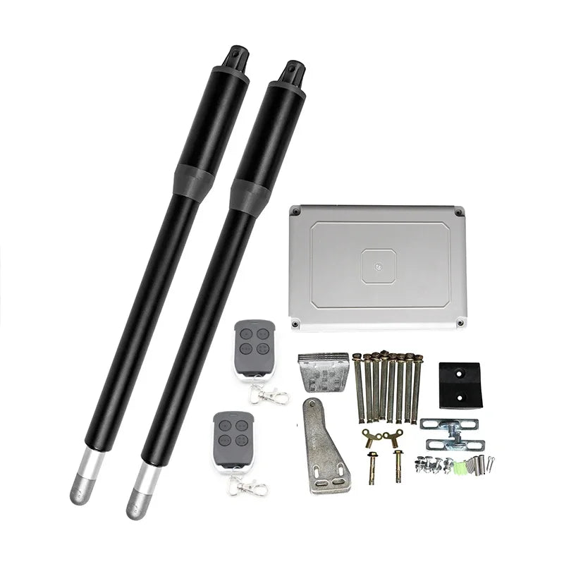 Double Leaf Solar Swing Gate Motor Opener with Anti-theft Function and Remote Control - Swing Gate Automatic Opener Kit Vue