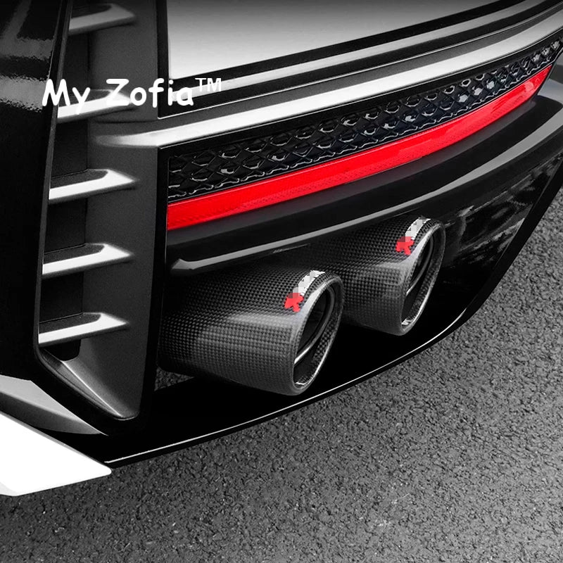 For New DODGE Attitude GT GAC Empow 2024 2025 Car Special Matte Glossy Carbon Fiber Muffler Exhaust Pipe Mount black Accessories Vue