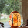 Ancient Style Autumn Festival Decorative Lantern Vintage Blessing Word Lantern Material Kit Luminous DIY Handheld Classic Light Vue Persimmon one size
