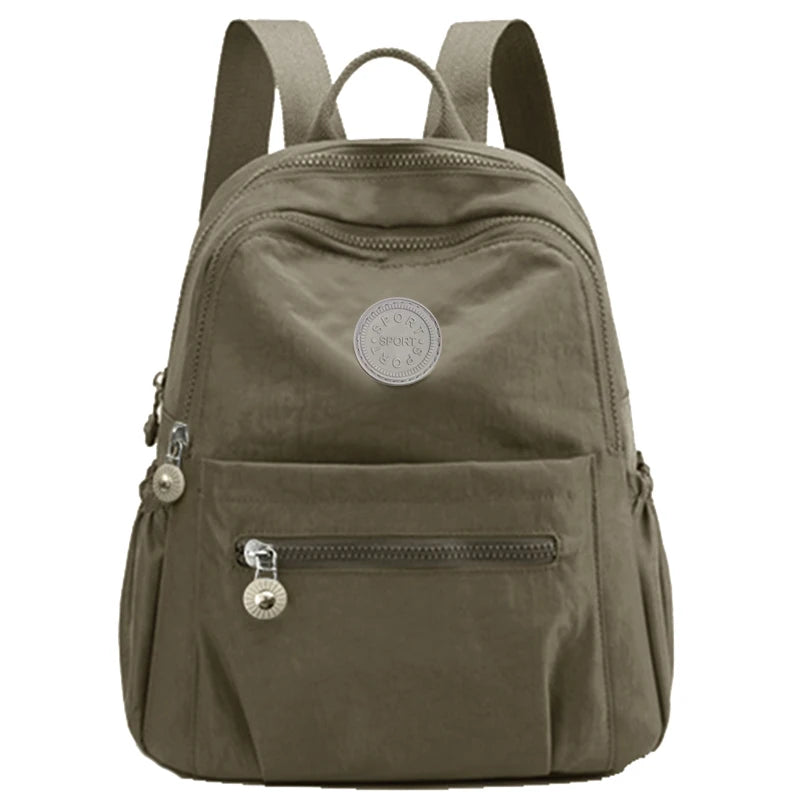Daily Wear Simple Solid Tone Womens Backpack Fashion Lightweight