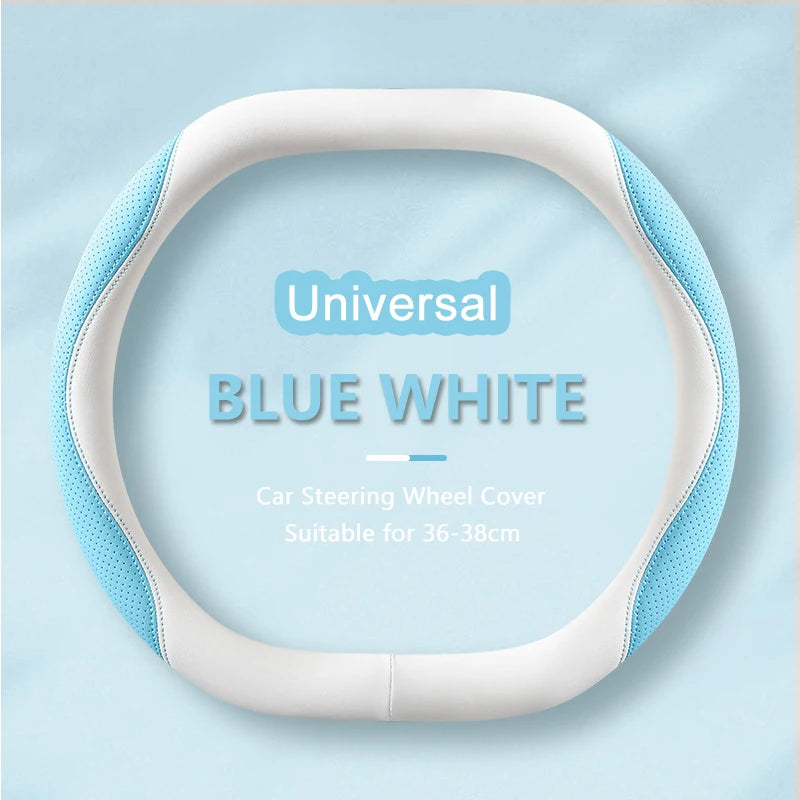 36-38cm Car Steering Wheel For Feugeot 2008 408 408x 508 508L 4008 5008 e2008 Leather Anti-slip Sweatproof Auto Accessories Vue