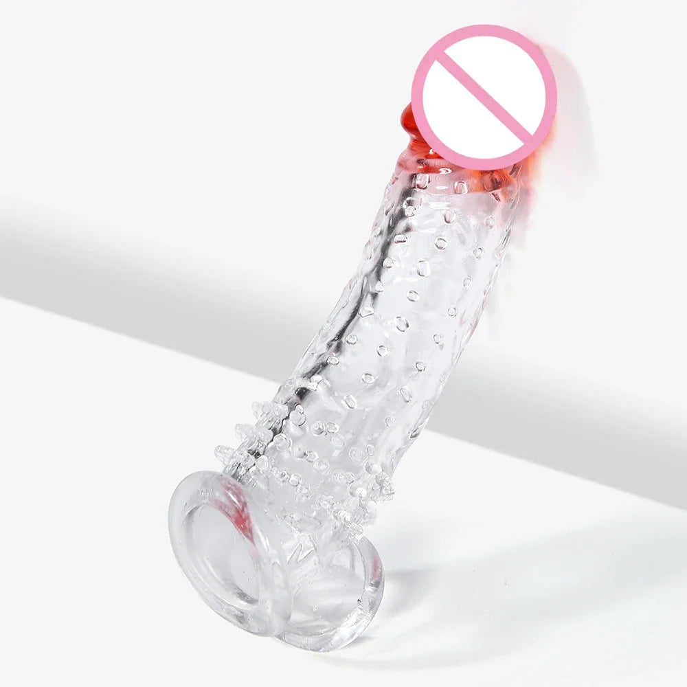 Reusable Multi-functional Male Locking Ring with Extension Sleeve Adjustable Wearable Intimate Training Toy for Adults Vue Red