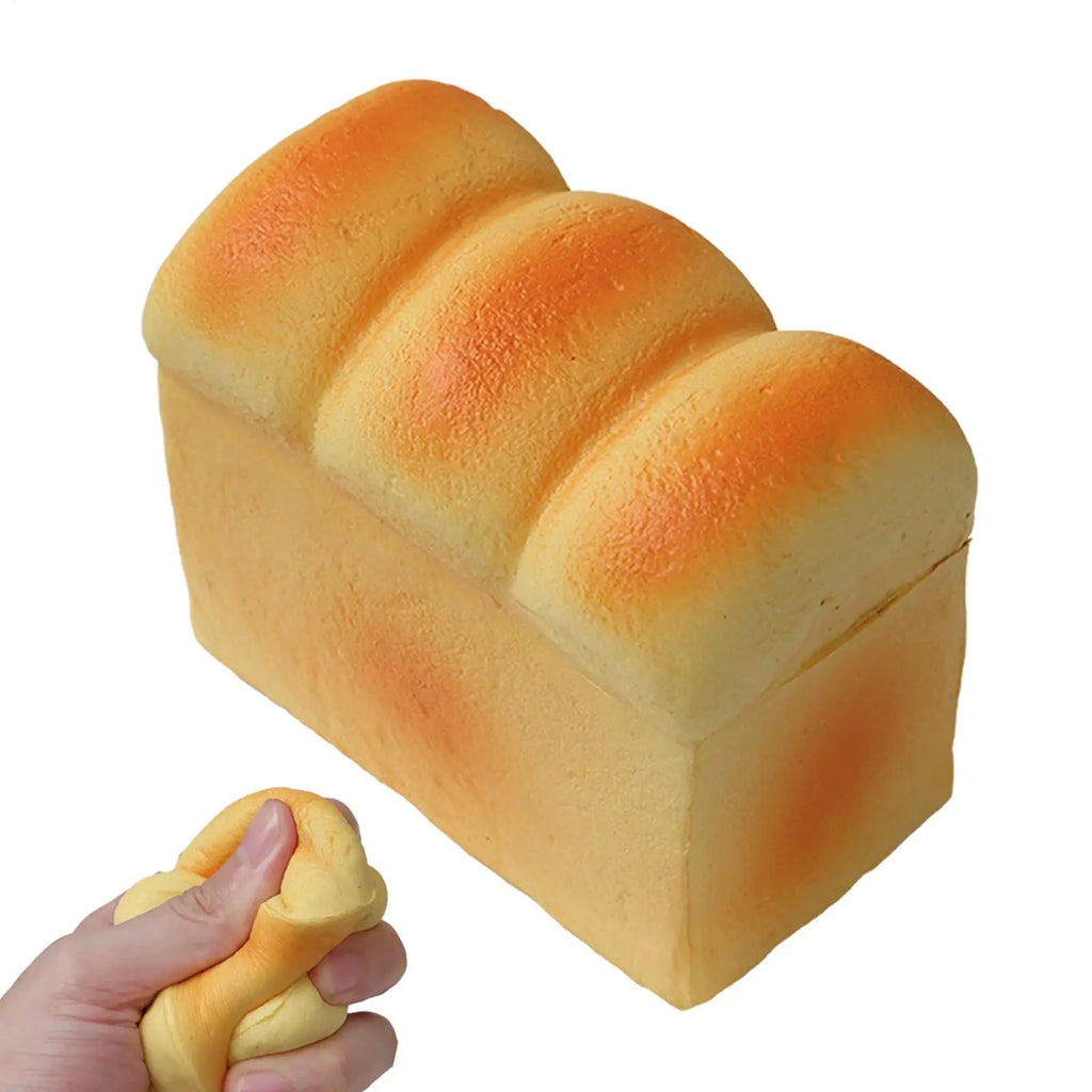 Realistic Bread Simulation Fidget Toy Elastic Soft Squeeze Stress Toy Wear Resistant Portable Emotional Relief Toy Hand Relax Vue
