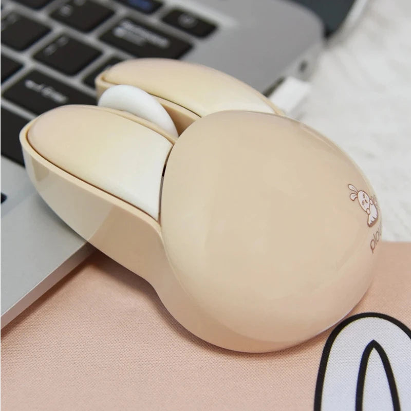 Lenovo M6 Cute Rabbit Button Wirelesss Mouse Lightweight Mute Button Long Battery Life 2.4G Wireless Mice Computer Office Vue