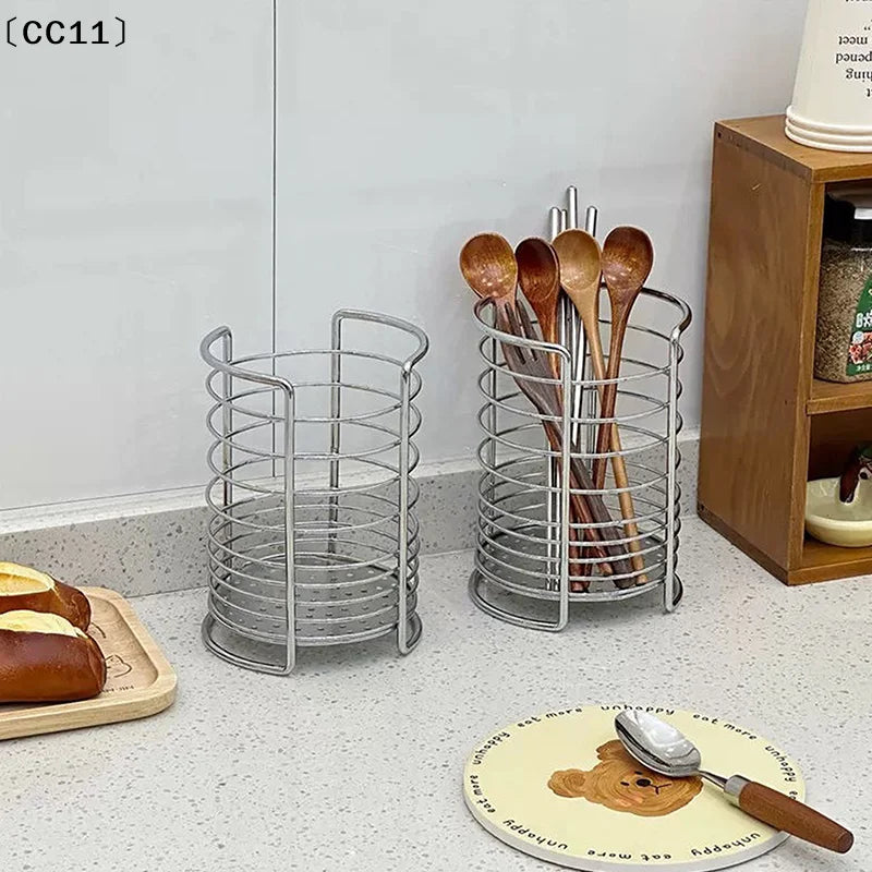 Utensil Holders Household Kitchen Cutlery Holder Drainer Chopstick