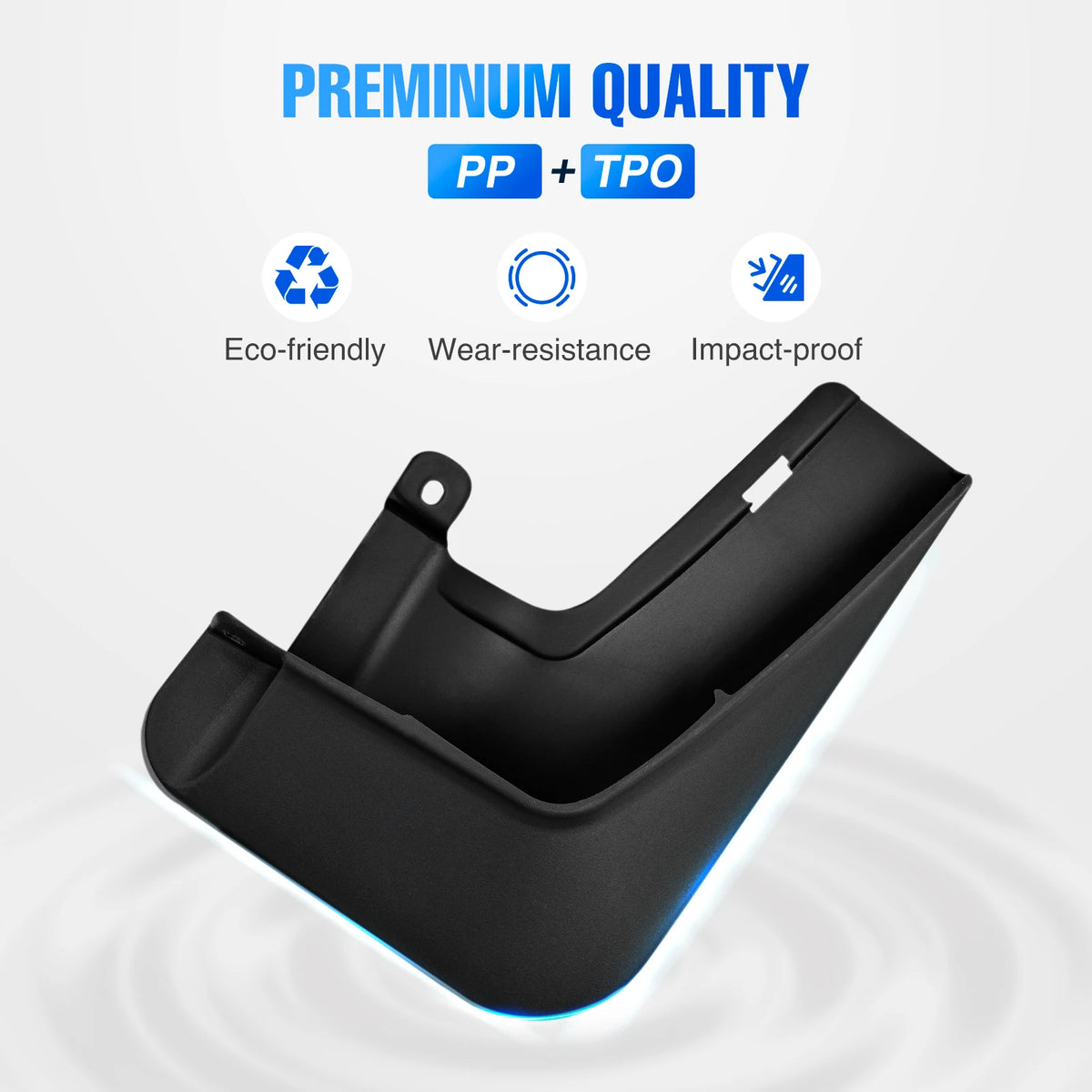 Nilight Mud Flaps for Tesla Model X 2022 2023 2024 2025 2026, No Drilling Precision Fit Exterior Accessories Heavy-Duty Splash Guards Protection, Front & Rear Set Vue