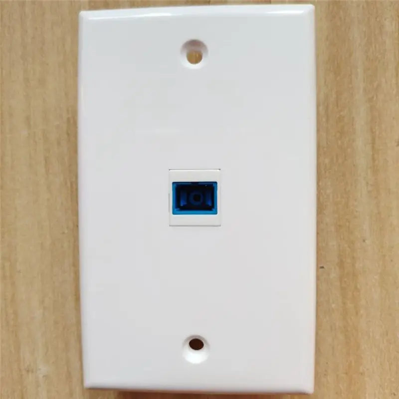 Hot-1 Port Fiber Wall Plate SC APC Simplex Fiber Optic Wall Plate Optical Wall Plate Without 1-Gang Mounting Bracket Durable ,B Vue