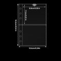 10Pcs Clear Binder Pockets A6 Binder Clear Refill Card Sleeves Ring Binder Photocards Postcard Card Notebook Journal Tracker Vue B