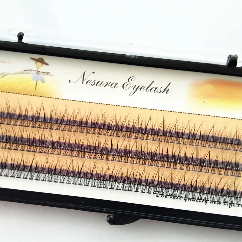 The latest Korean pop fishtail type Fashion dovetail fly eyelash Two long middle short plant grafting false eyelashes wholesale Vue C 13mm