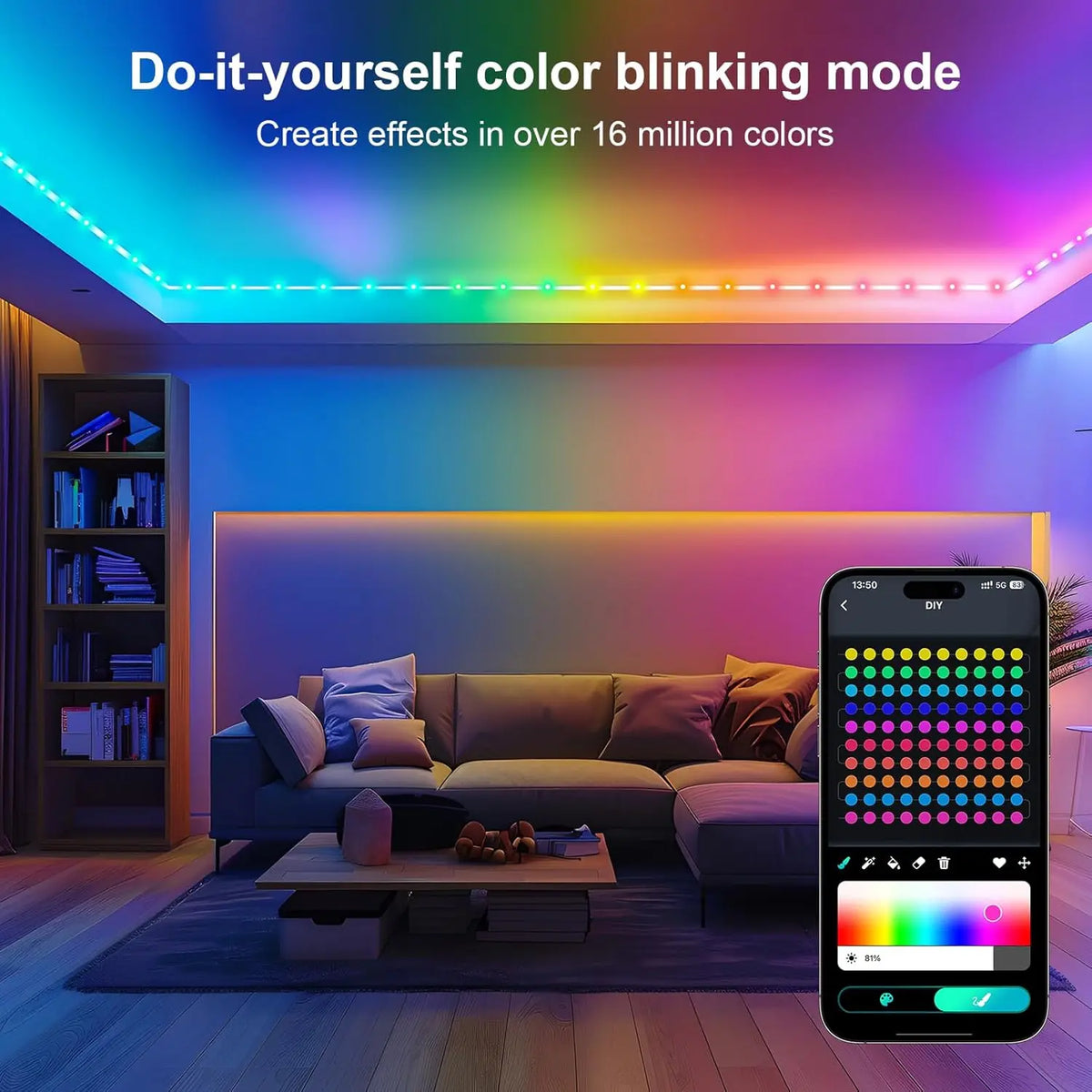 Smart Fairy String Lights LED Garland RGB Lights DIY Color Change Music Sync Timer App Control for Christmas Tree Decoration Vue