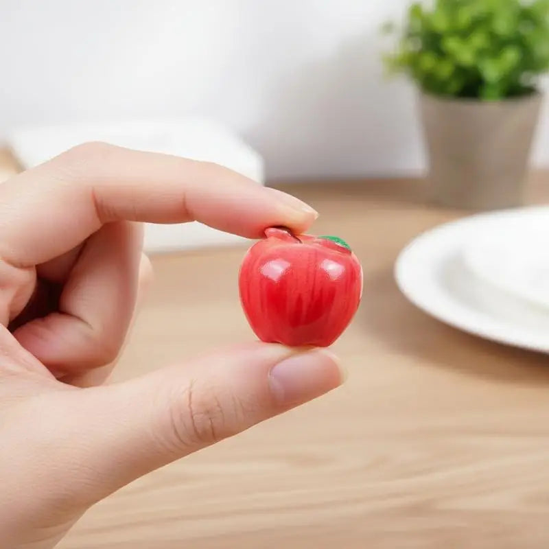 Realistic Snake Fruit Pear 3D Model 10Pcs Lifelike Mini Food Toys DIY Dollhouse Kitchen Display Decoration Vue